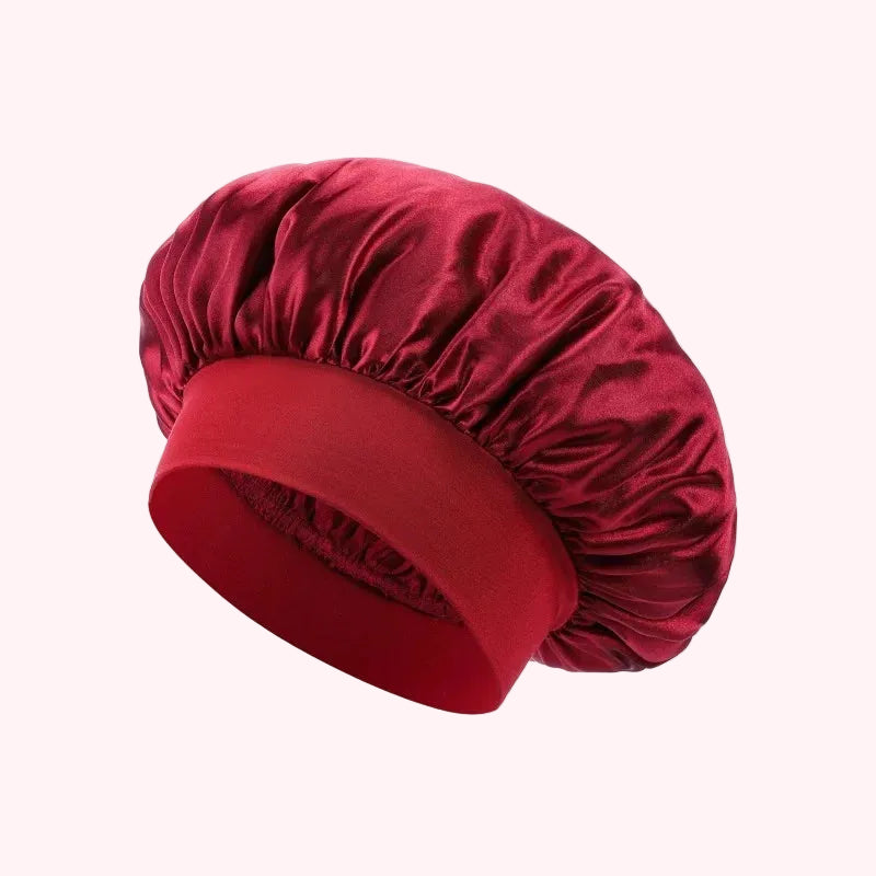 Bonnet Satin Double Couche – Protection Cheveux Nuit