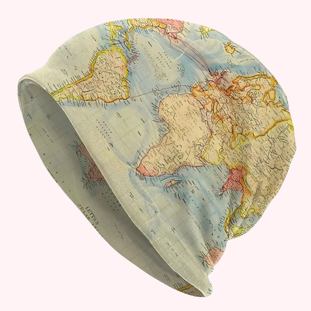Bonnet Streetwear Carte du Monde – Style Urbain Original