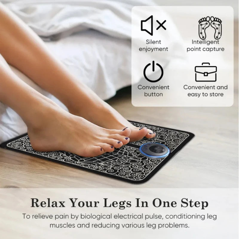 Tapis de Massage EMS pour Pieds – Relaxation & Stimulation