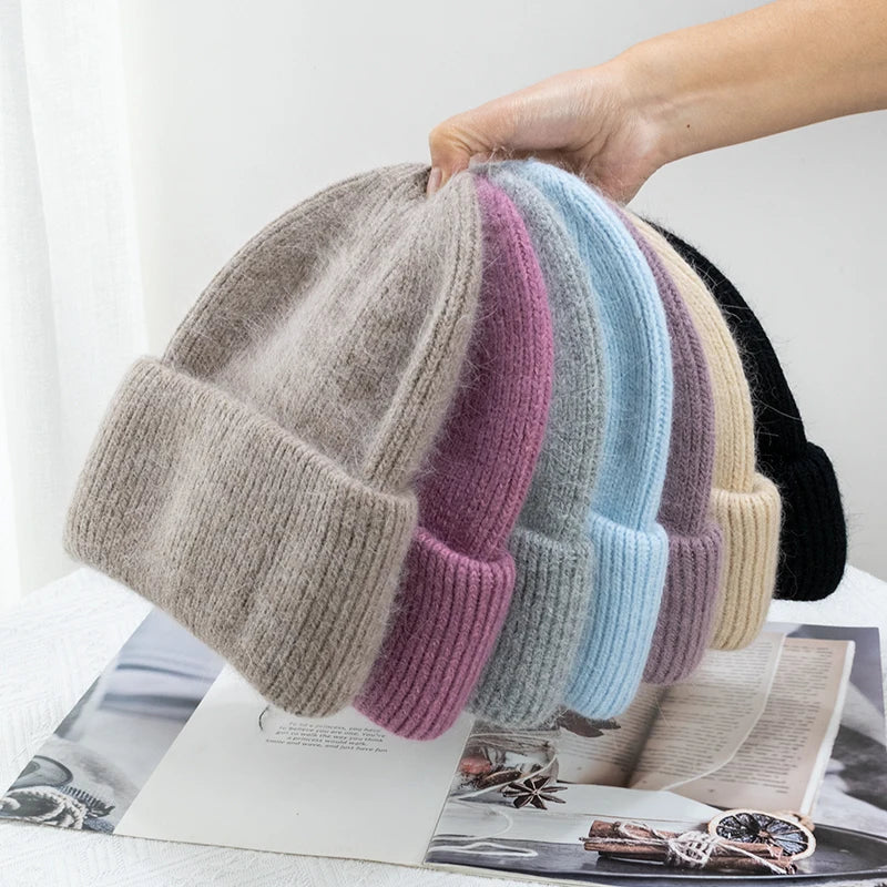 🎀 Bonnet en Fourrure d'Angora Fashion – Douillet & Stylé pour l'Automne 2024 🎀