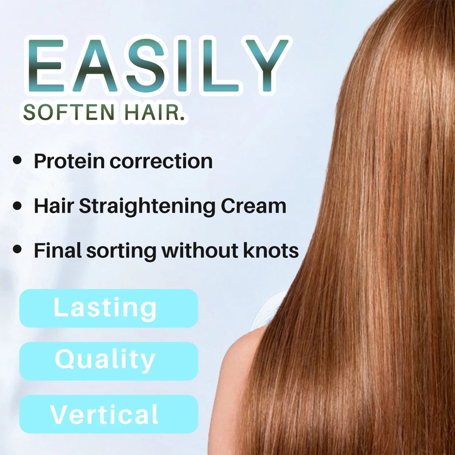 Crème Lissante à la Kératine – Cheveux Lisses & Disciplinés