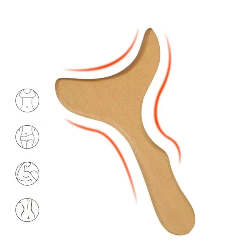 Outil de Massage en Bois – Gua Sha & Relaxation Musculaire