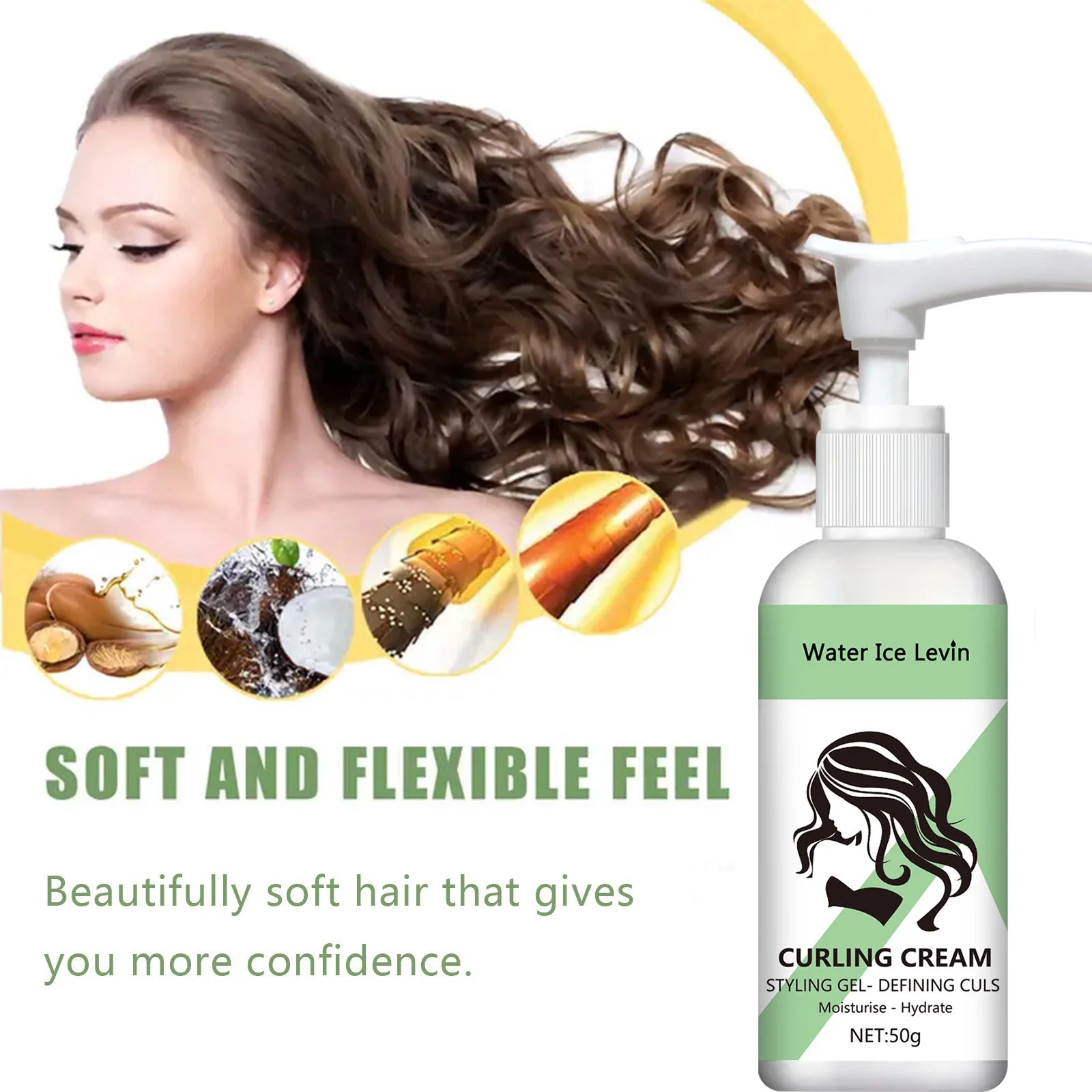 crème coiffante pour cheveux bouclés