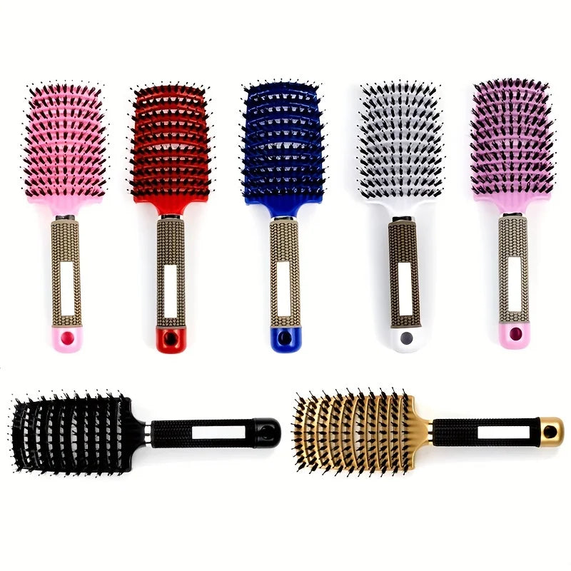 ✨ Brosse de Massage du Cuir Chevelu & Démêlage – L’Outil Ultime pour une Coiffure sans Effort ! 💆♀️