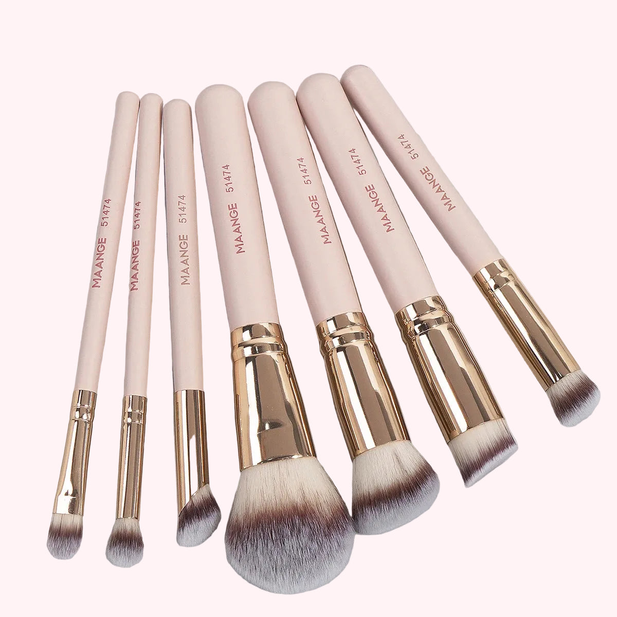 Kit 7 Pinceaux Maquillage – Douceur & Application Précise