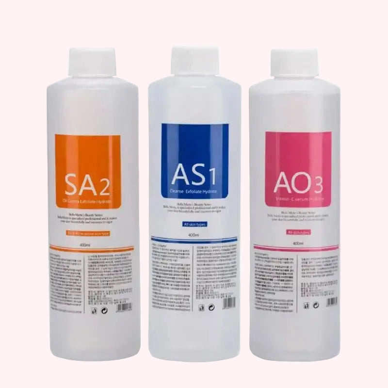 Sérums Aqua Peel Professionnels – Nettoyage Profond & Éclat (Kit 3x400ml)