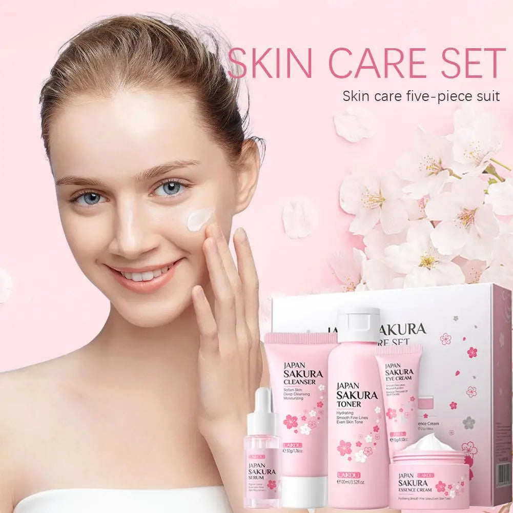 Coffret Sakura – Routine Visage Élégante (3 à 5 Pièces)