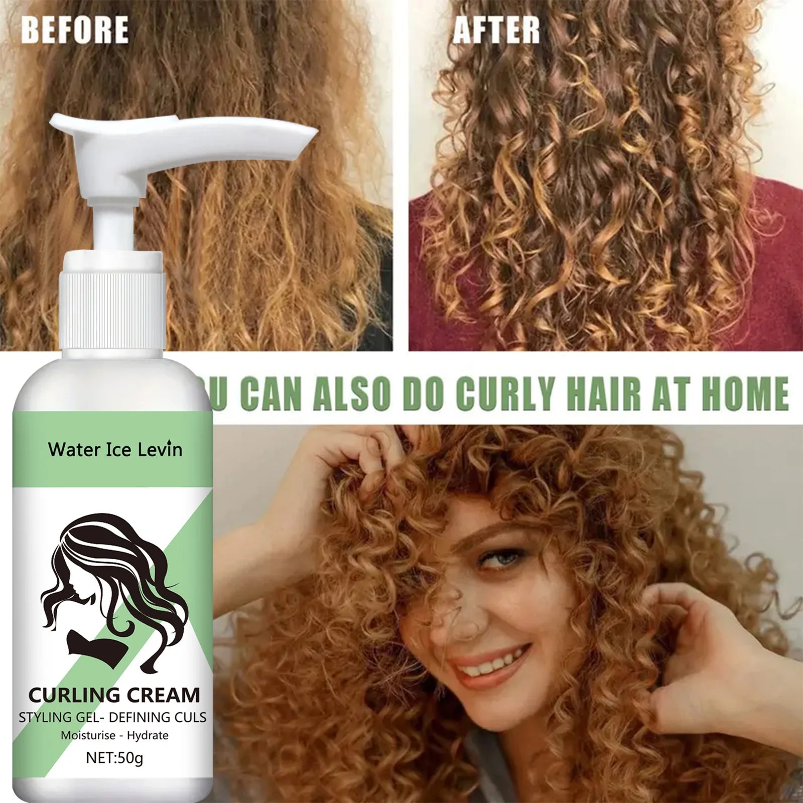 crème coiffante pour cheveux bouclés