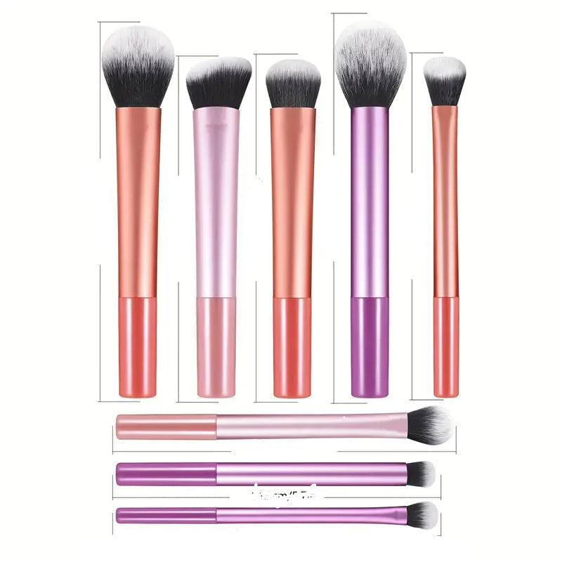 Kit 8 Pinceaux Maquillage – Application Complète & Précise