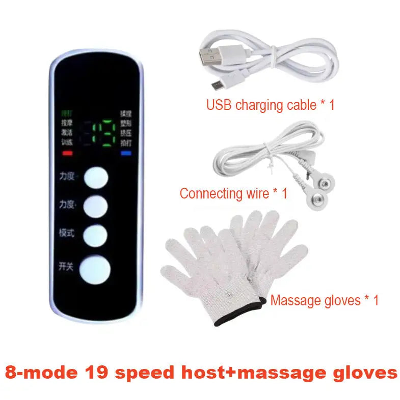 Finger Massager Electric micro current massage gloves Pulse Hand Finger Meridian Instrument Massager Accessories