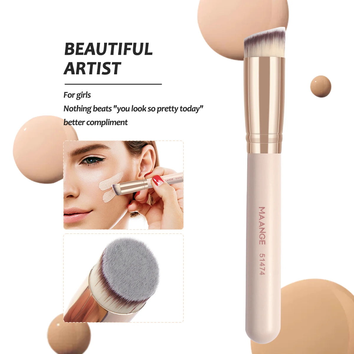 Kit 7 Pinceaux Maquillage – Douceur & Application Précise