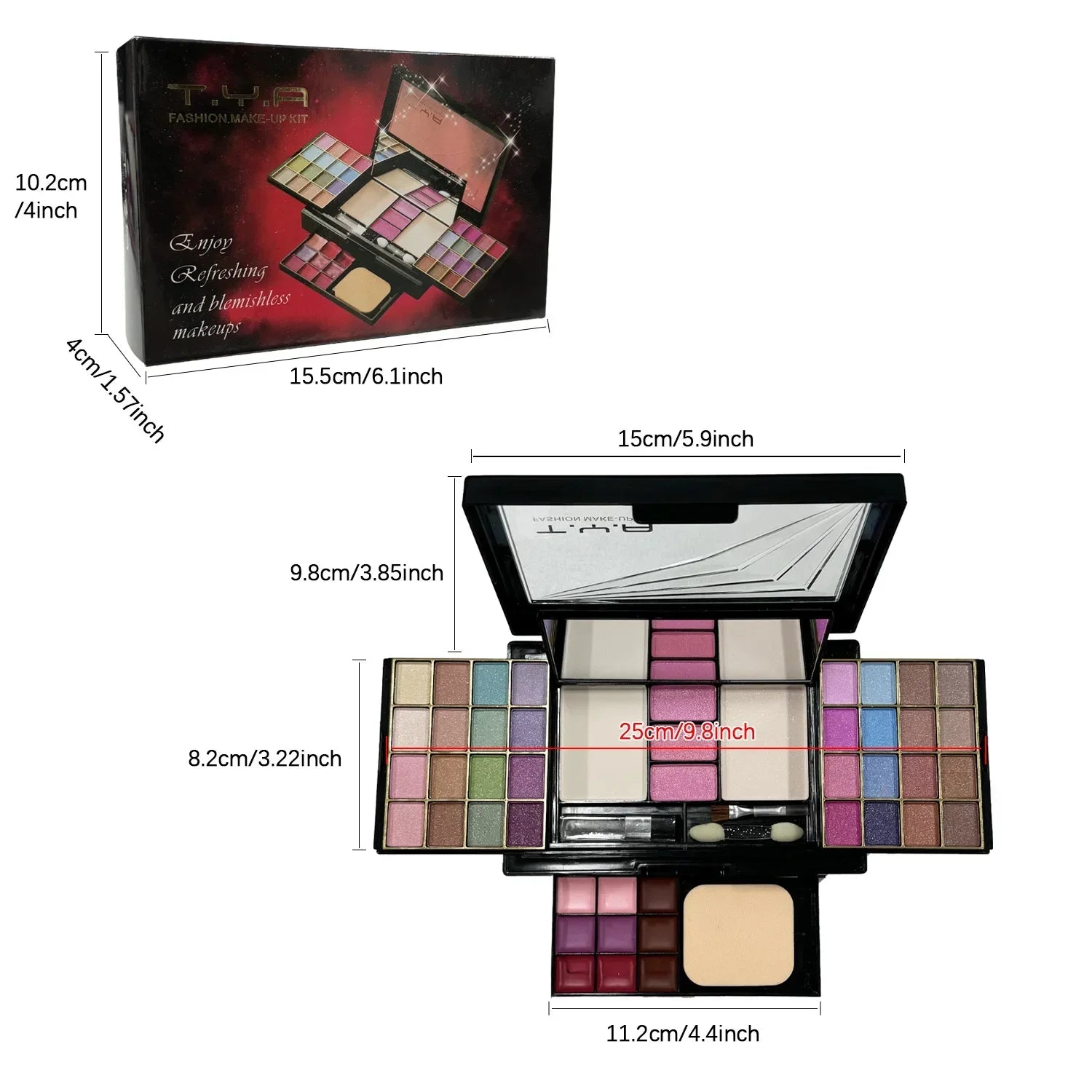 Palette Maquillage Complète – Coffret 46 Couleurs