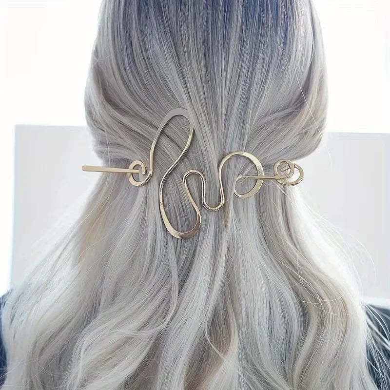 Pince à Cheveux Design Irrégulier – Élégance Minimaliste