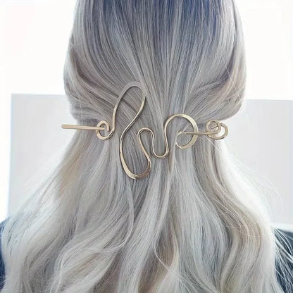 Pince à Cheveux Design Irrégulier – Élégance Minimaliste