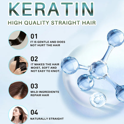Crème Lissante à la Kératine – Cheveux Lisses &amp; Disciplinés