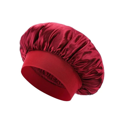 Bonnet for Sleeping Women, Double Layer Hair Satin Bonnets with Elastic Band, Sleep Cap Curly Natural Hair
