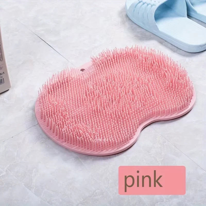 1pc Anti-Slip Shower Foot Scrubber Massager - Exfoliating Pads to Promote Blood Circulation, Bathroom Accessories