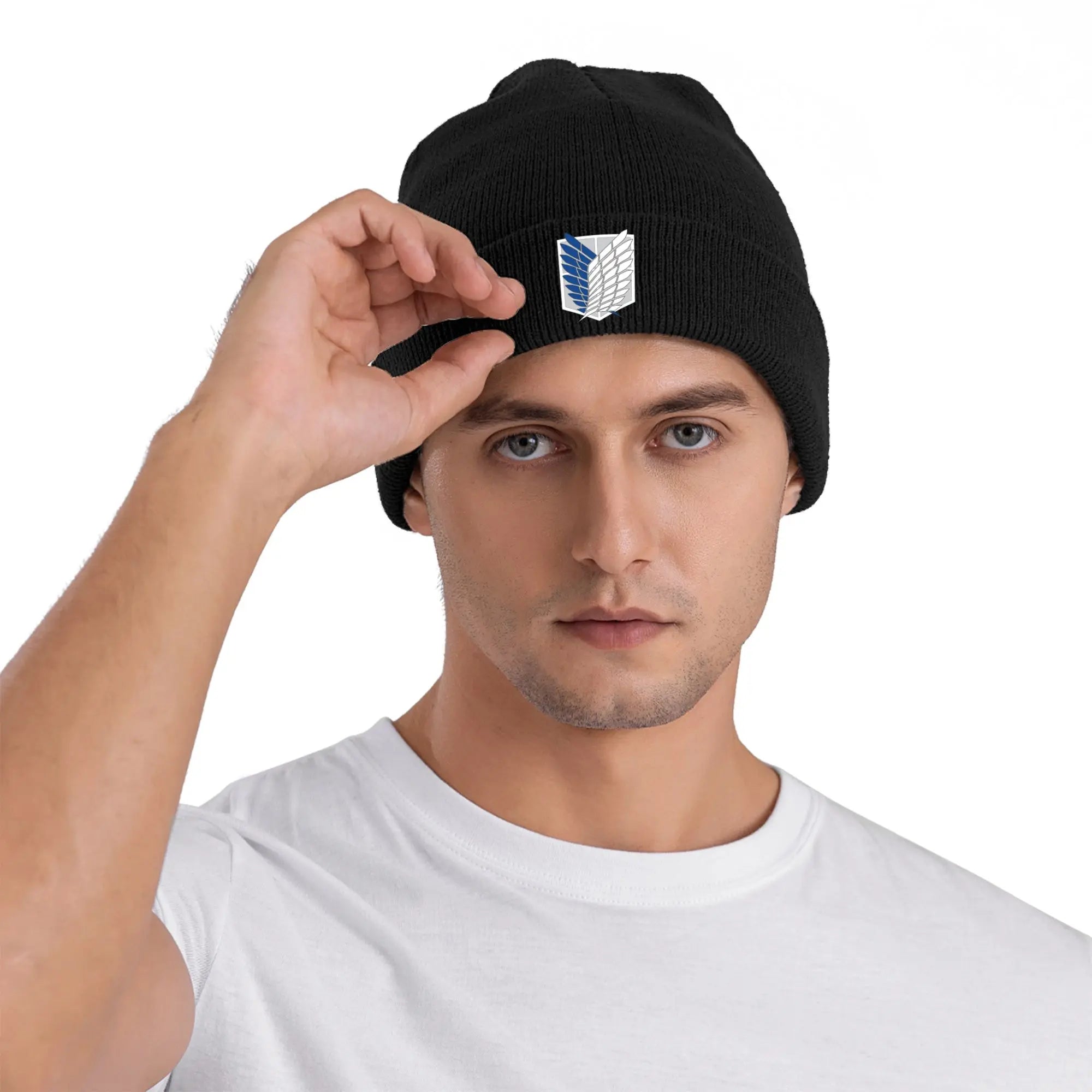 Bonnet Tricoté Motif Tendance – Style Streetwear Hiver