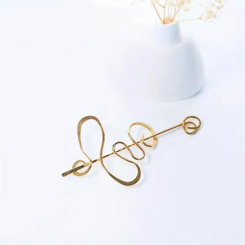 Pince à Cheveux Design Irrégulier – Élégance Minimaliste