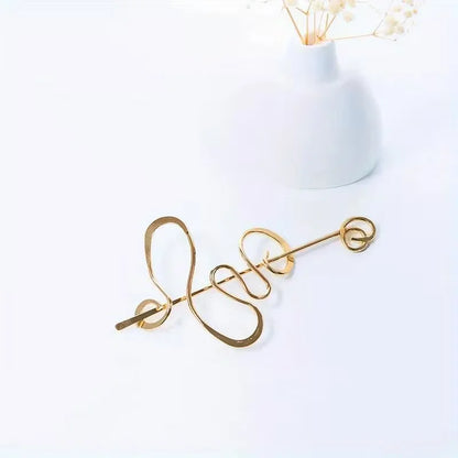 Pince à Cheveux Design Irrégulier – Élégance Minimaliste