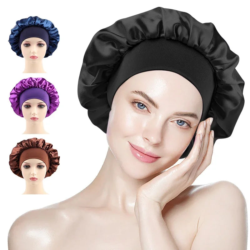 Multi-Purpose Satin Bonnet – Night, Shower & Hair Care
