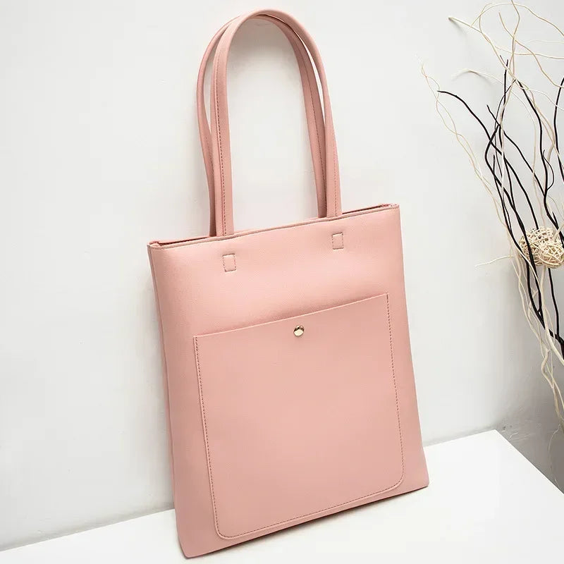 Fashion Tote Bags Women's Bags Solid Color Niche Design Axillary Bag Leisure Versatile High Capacity Trend Commuter Shoulder Bag