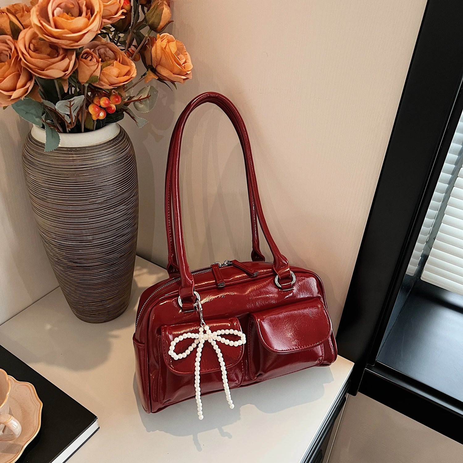 Sac Épaule Nœud Tendance – Style Coréen Chic
