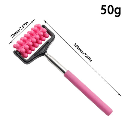 Multi functional stainless steel manual plastic massager extendable roller full body massage tool accessories