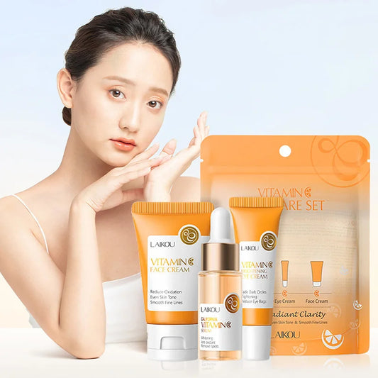 Coffret Soin Vitamine C & Sakura – Routine Éclat (3 Pièces)