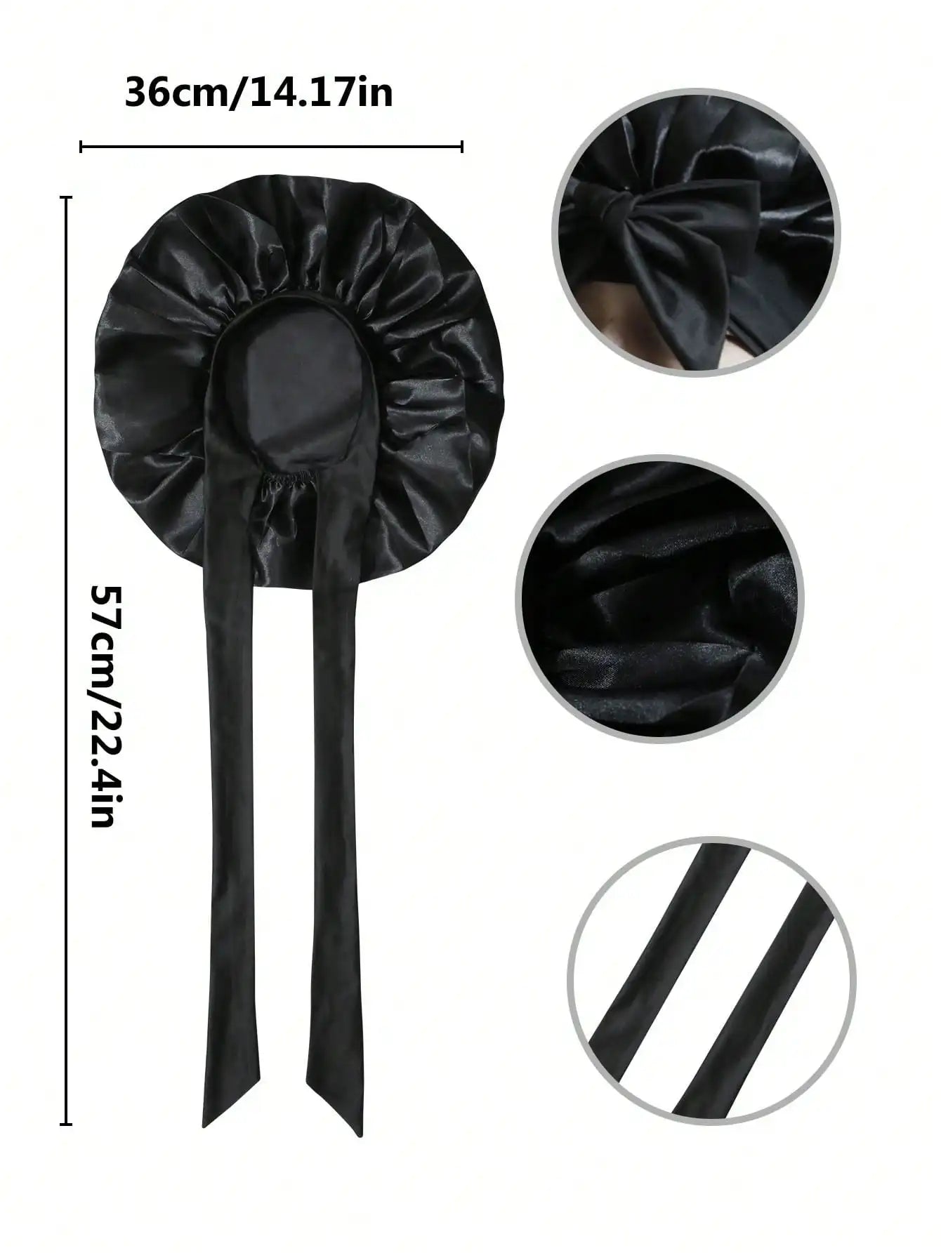 Satin Bonnet Silk Bonnet Adjustable Bonne For Sleeping Hair Bonnet With Tie Band Bonnets For Women Men