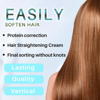 Crème Lissante à la Kératine – Cheveux Lisses &amp; Disciplinés