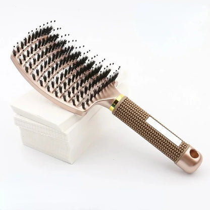 Brosse Massage Cuir Chevelu &amp; Coiffage Facile