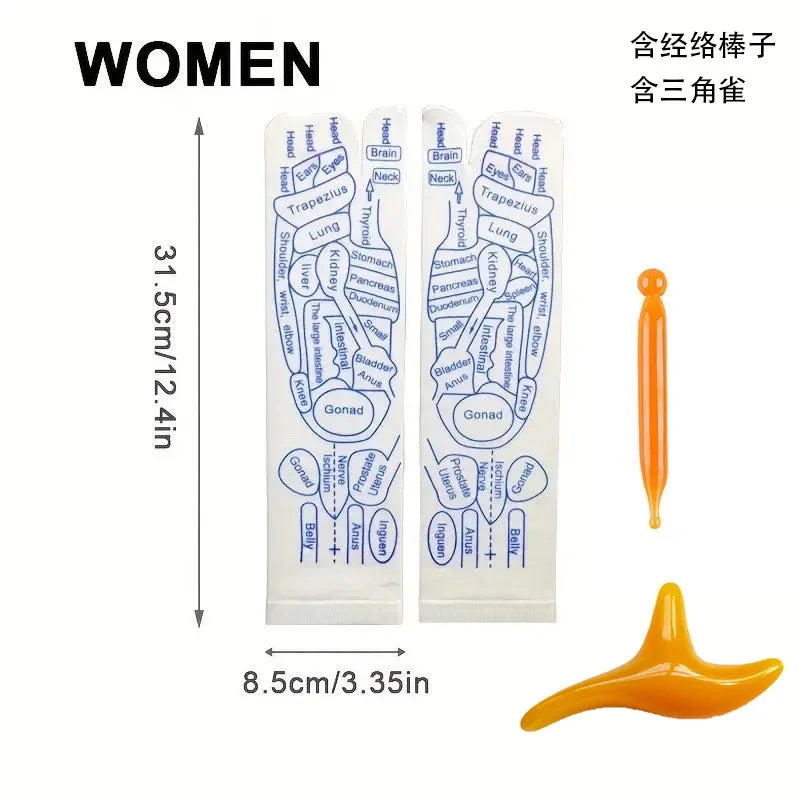 Chaussettes de Réflexologie – Massage &amp; Détente des Pieds