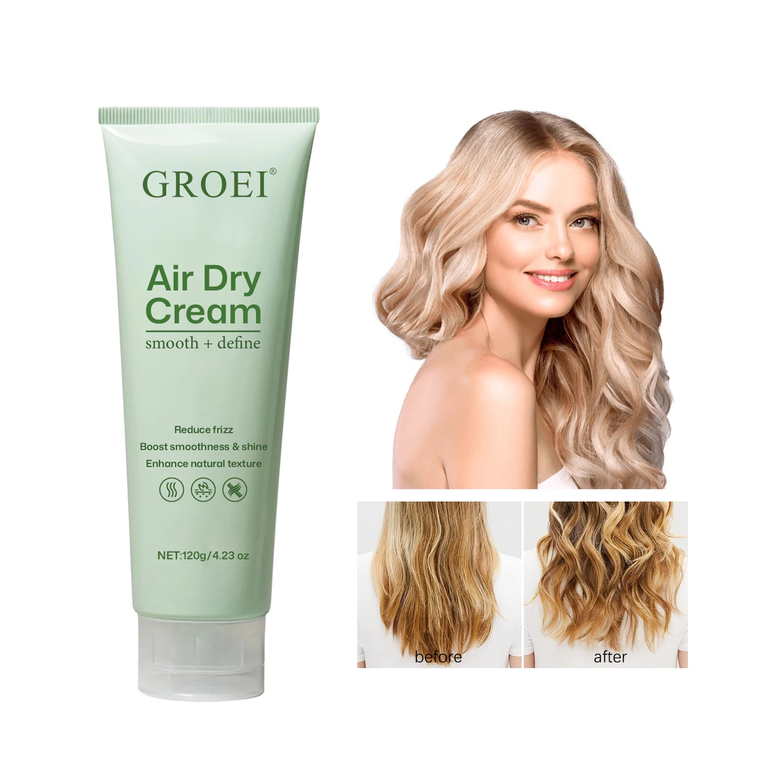 Crème Coiffante Nourrissante – Brillance &amp; Mise en Forme