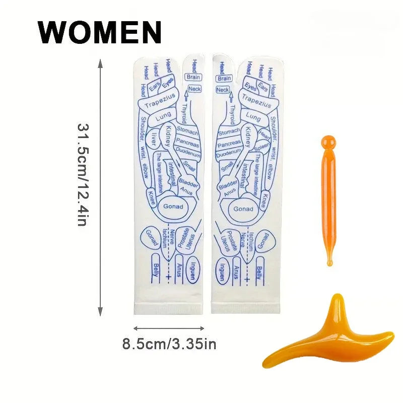 Chaussettes de Réflexologie – Massage &amp; Détente des Pieds