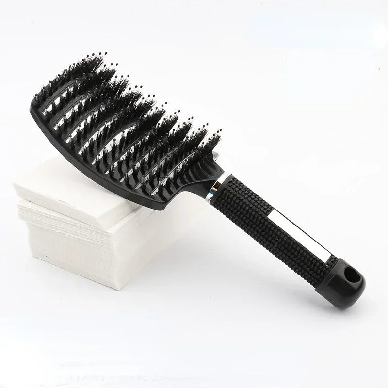 Brosse Massage Cuir Chevelu &amp; Coiffage Facile