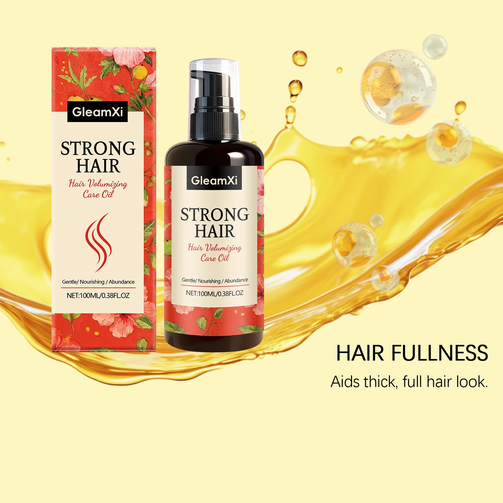Huile Capillaire Nourrissante – Réparation &amp; Anti-Frisottis
