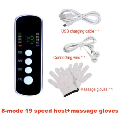 Finger Massager Electric micro current massage gloves Pulse Hand Finger Meridian Instrument Massager Accessories