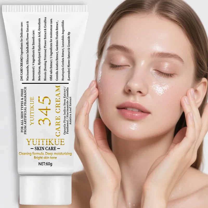 345 Crème Hydratante Visage – Soin Lissant &amp; Confort