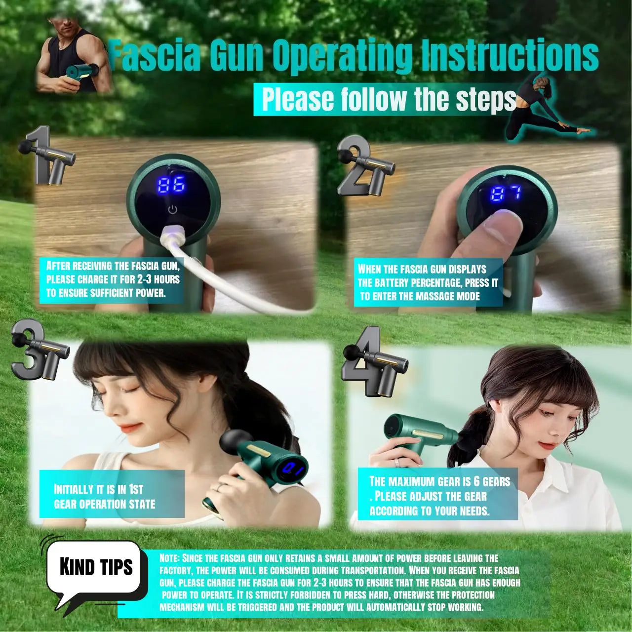 Pistolet de Massage Portable – Récupération &amp; Détente Musculaire