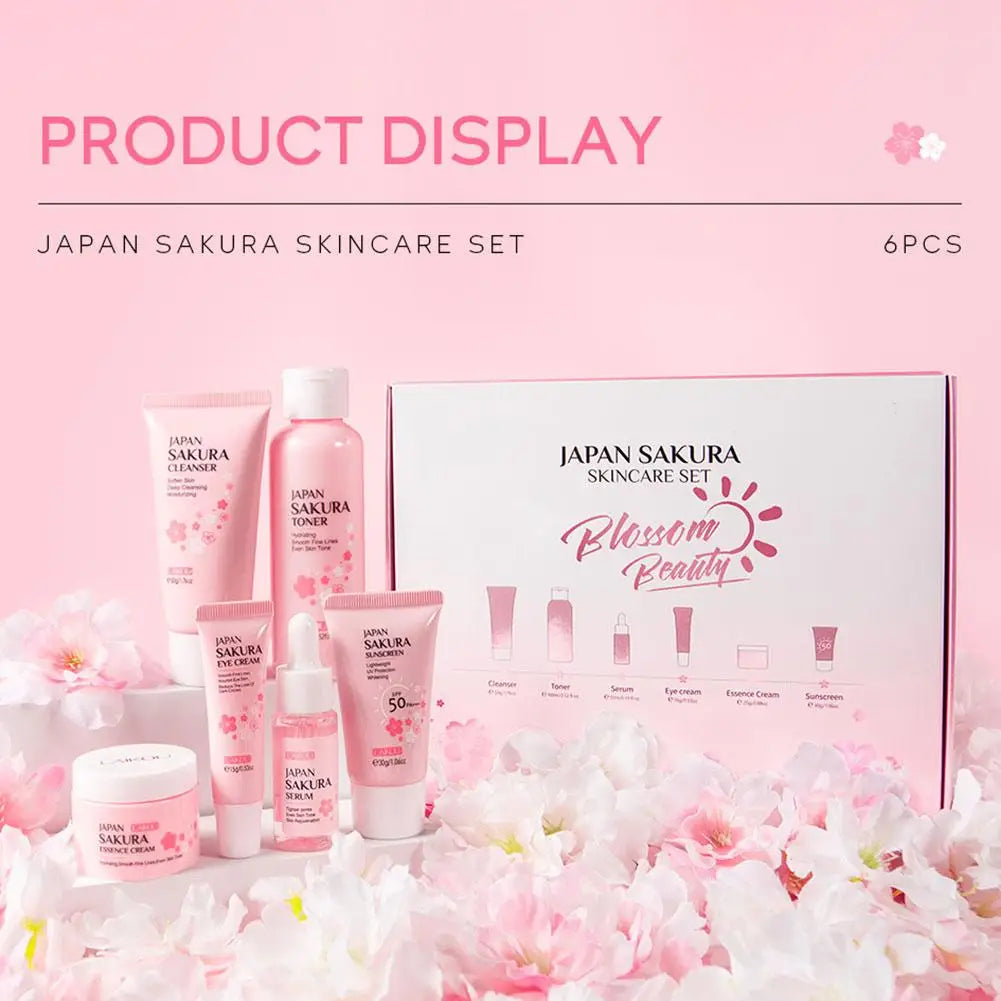 Coffret Sakura 6 Pièces – Routine Visage Complète &amp; Protection