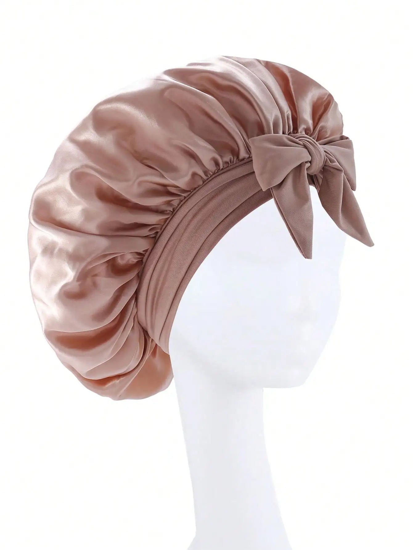 Satin Bonnet Silk Bonnet Adjustable Bonne For Sleeping Hair Bonnet With Tie Band Bonnets For Women Men
