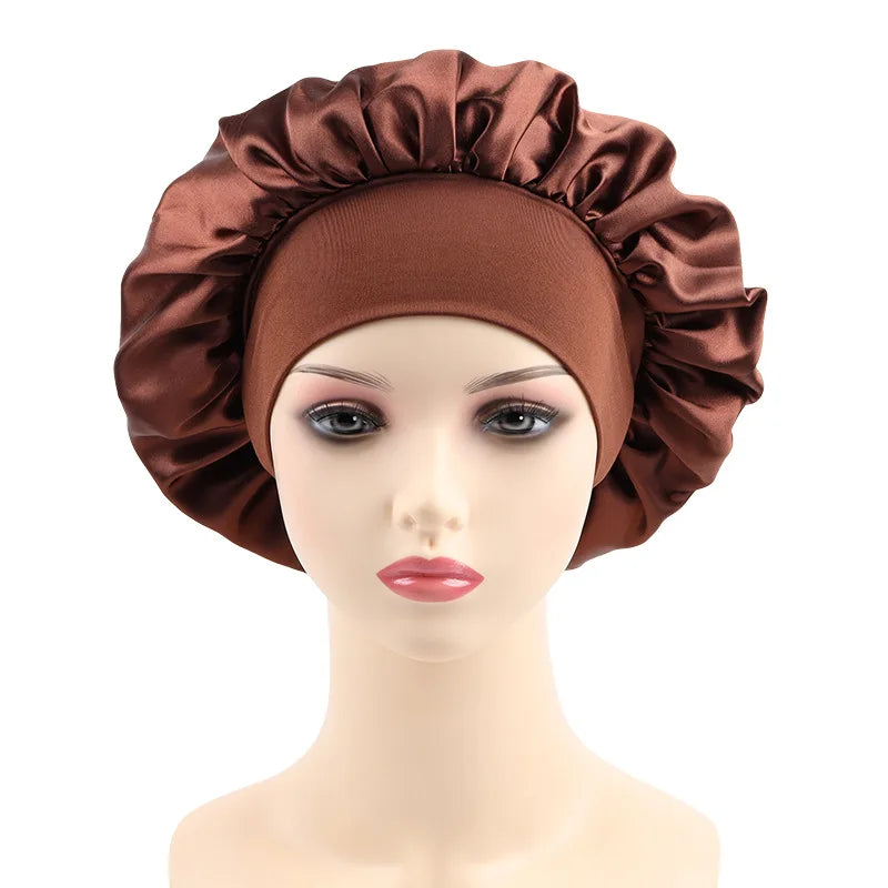 Bonnet Satin Multi-Usage – Nuit, Douche &amp; Soin Cheveux