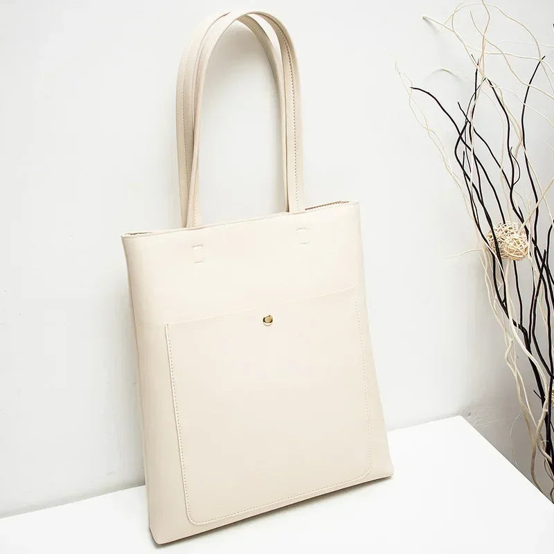 Fashion Tote Bags Women's Bags Solid Color Niche Design Axillary Bag Leisure Versatile High Capacity Trend Commuter Shoulder Bag