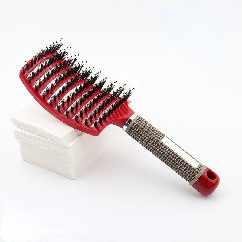 Brosse Massage Cuir Chevelu &amp; Coiffage Facile