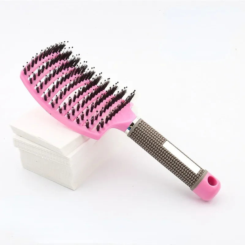 Brosse Massage Cuir Chevelu &amp; Coiffage Facile