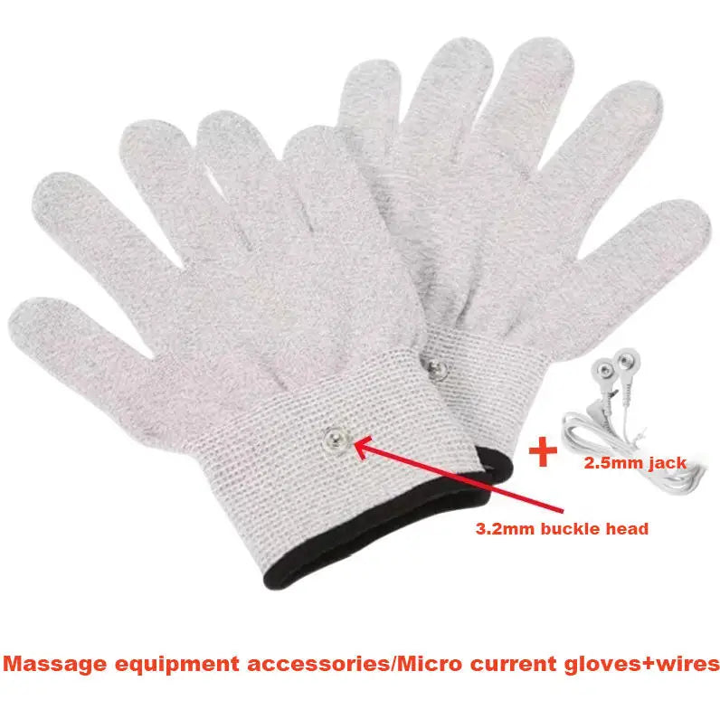 Finger Massager Electric micro current massage gloves Pulse Hand Finger Meridian Instrument Massager Accessories