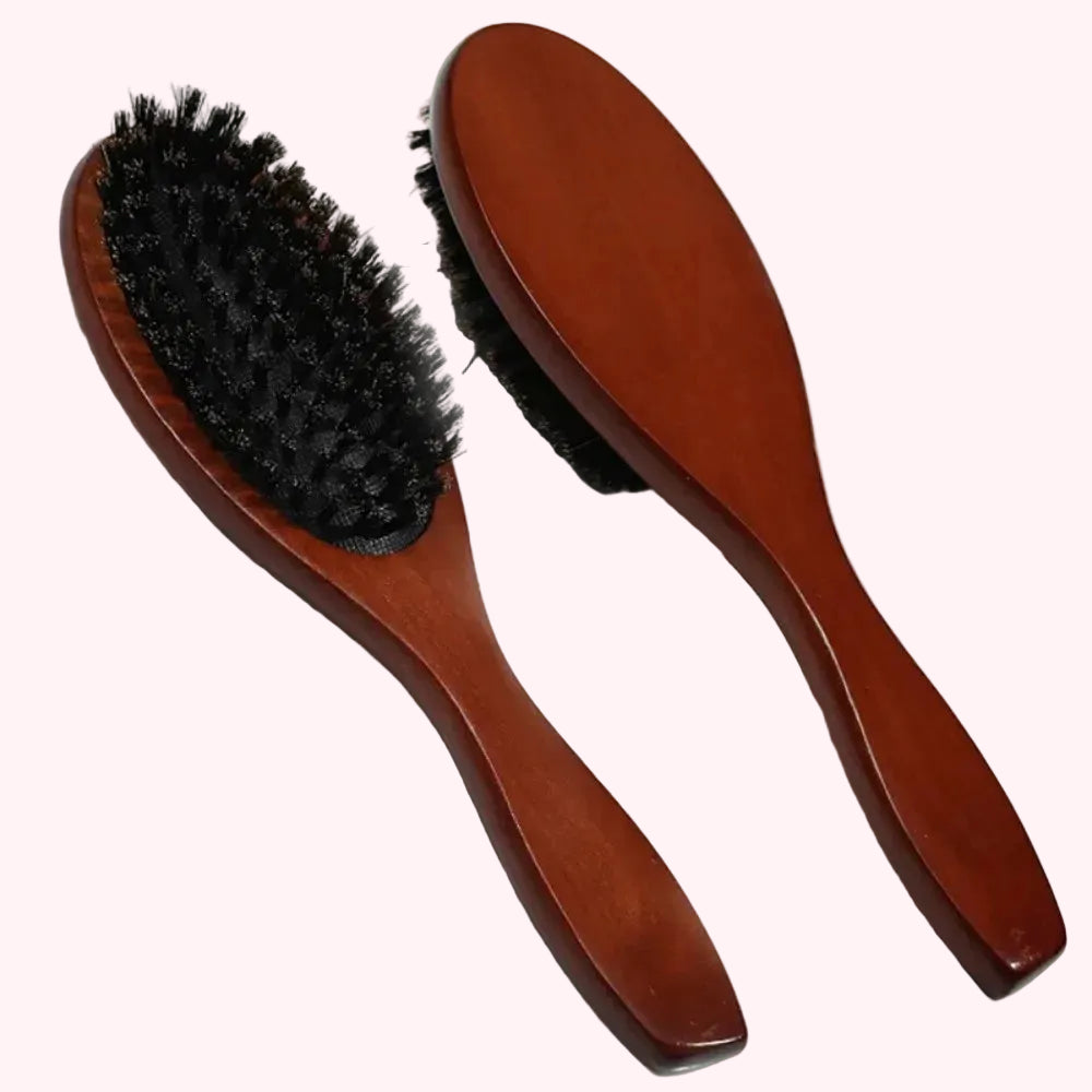 Brosse Cheveux Poils de Sanglier – Brillance & Soin Naturel