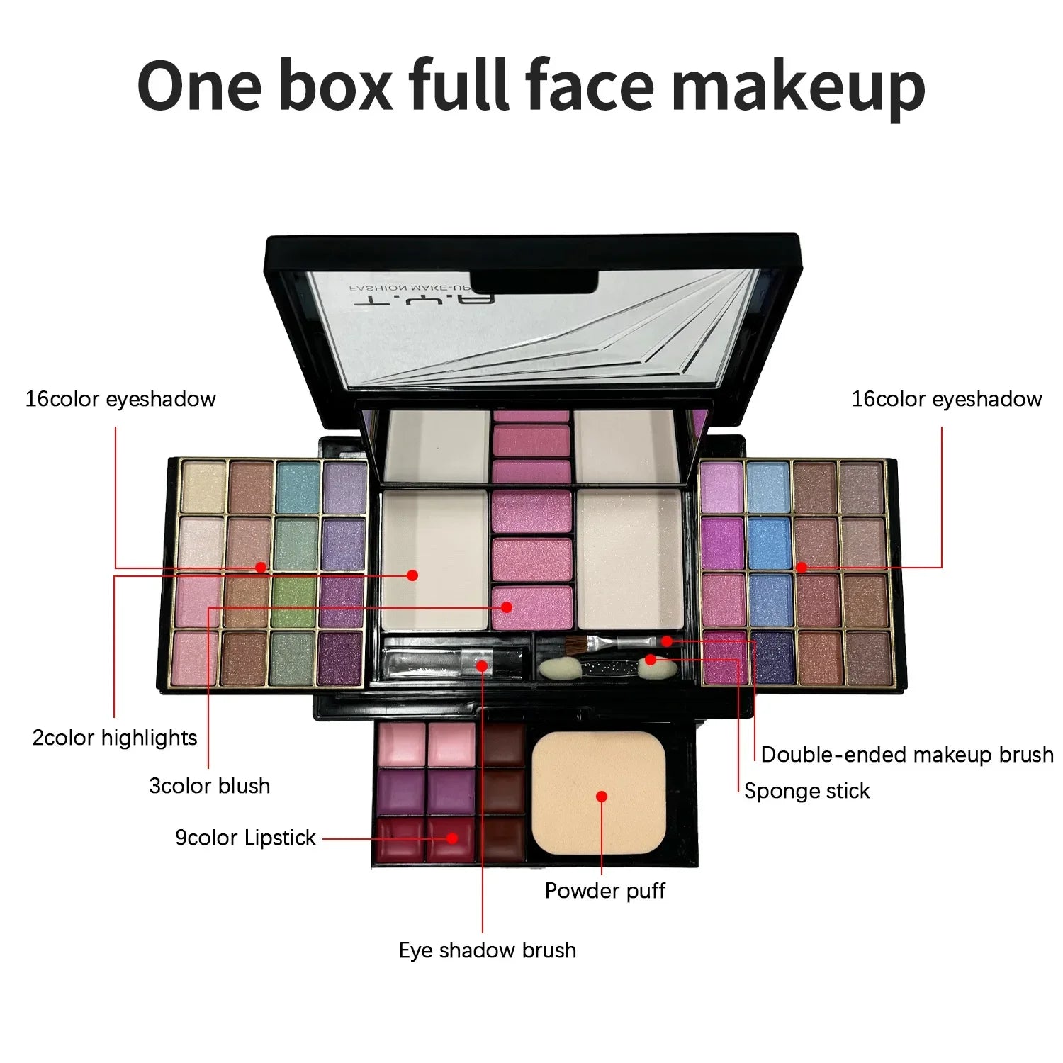 Palette Maquillage Complète – Coffret 46 Couleurs