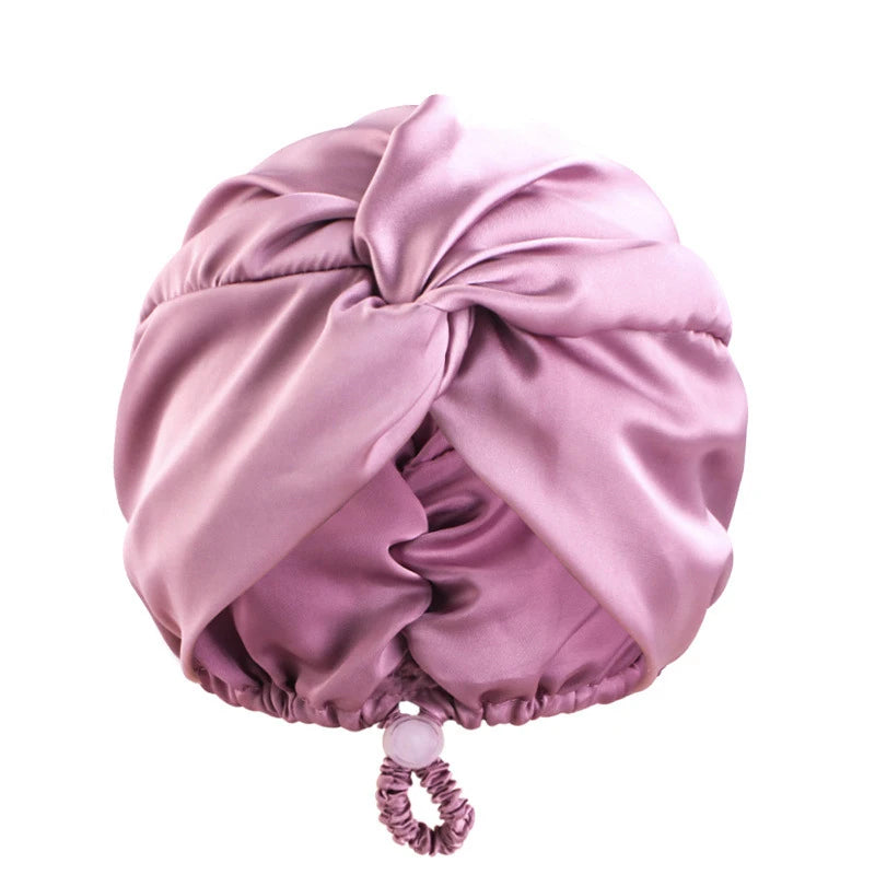 Bonnet Satin Turban – Élégance &amp; Soin Capillaire Nuit